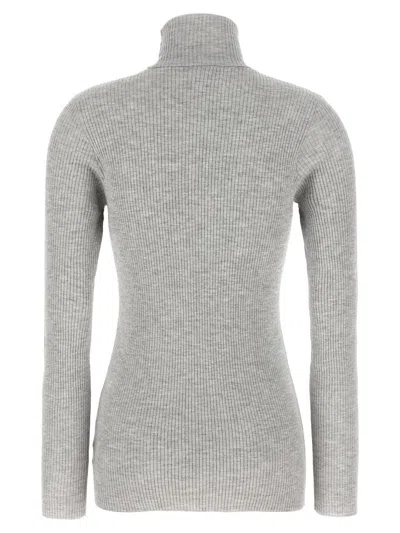 Brunello Cucinelli Turtle-neck Sweater Sweaters And Cardigans Gray In Gray