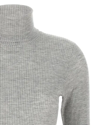 Brunello Cucinelli Turtle-neck Sweater Sweaters And Cardigans Gray In Gray