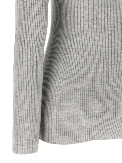 Brunello Cucinelli Turtle-neck Sweater Sweaters And Cardigans Gray In Gray