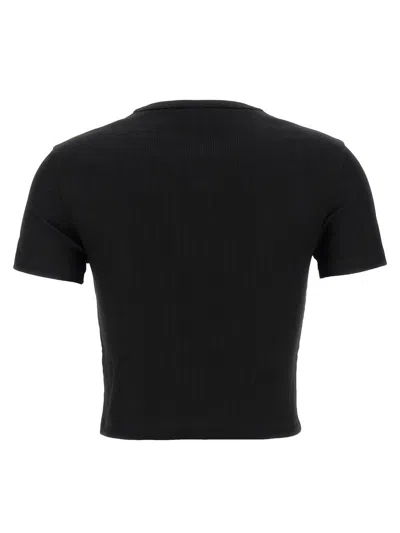 Fendi Women Black Stretch Cotton T-shirt In Black