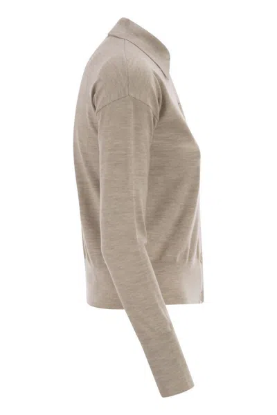 Max Mara Mxmmedeola - Women's Wool Cardigan In Gray