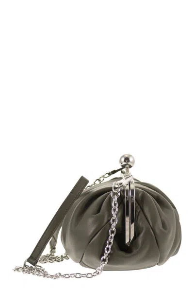 Weekend Max Mara Prati - Leather Pastry Bag In Blue