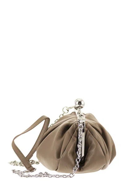 Weekend Max Mara Prati - Leather Pastry Bag In Burgundy