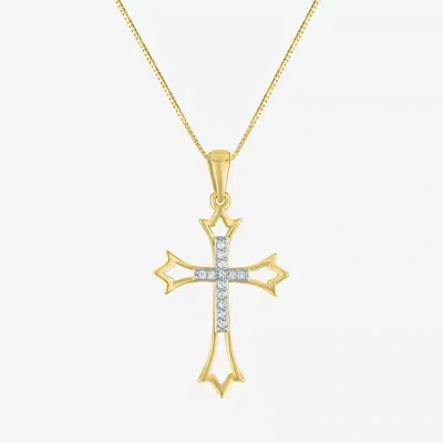 Fine Jewelry Cross (g-h In Yellow