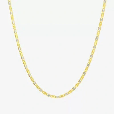 Fine Jewelry Unisex Adult 14k Two Tone Gold 20 Inch Valentino Chain Necklace In Transparent