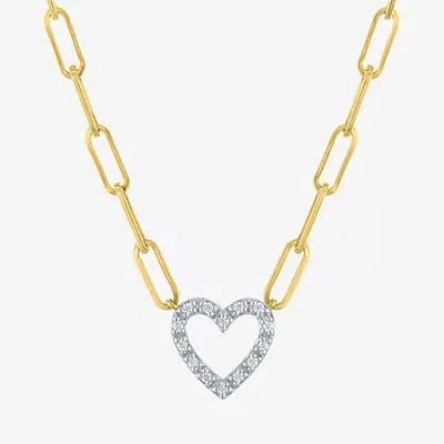 Fine Jewelry Yes Please! (g-h / I1-i2) Womens Diamond Accent Lab Grown White Diamond Accent 14k Gold Over Silver  In Transparent