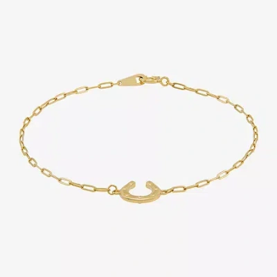 Fine Jewelry Gold Addiction Womens 10k Gold 7.25 Inch Solid Chain Bracelet In Yellow