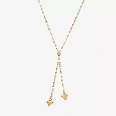 Fine Jewelry Gold Addiction Lariat Style Womens 14k Gold 18 Inch Y Necklace In Transparent