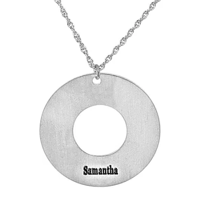 Fine Jewelry Personalized Grant Me The Serenity Sterling Silver Pendant Necklace In White
