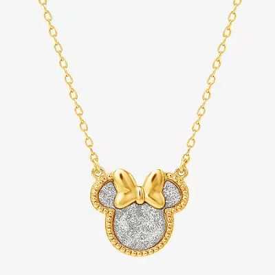 Fine Jewelry Girls 14k Gold Over Silver 15 Inch Pendant Necklace In Gold