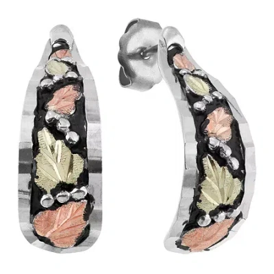 Landstrom's Black Hills Gold Landstroms Black Hills Gold Brass Hoop Earrings In Multi