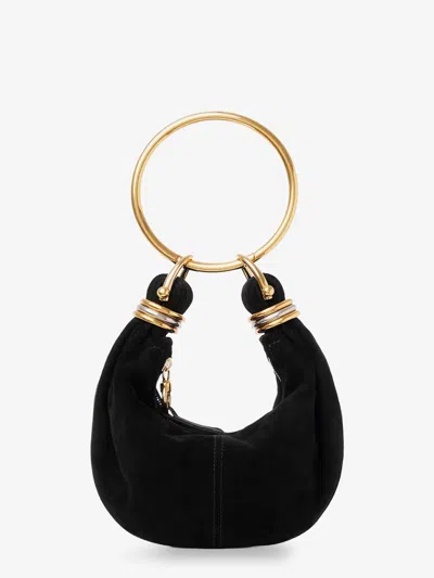 Chloé Bracelet Suede Crossbody Bag In Black