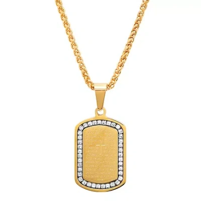 Fine Jewelry Mens Stainless Steel Semisolid Curb Hypoallergenic Chain Bracelet In Transparent