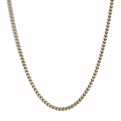 Fine Jewelry Mens Stainless Steel 24 Inch Wheat Chain Necklace In Transparent