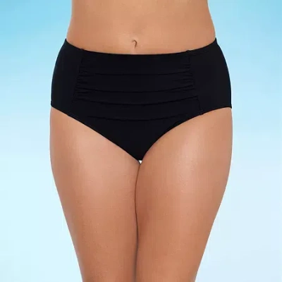 Liz Claiborne Comfort Waistband Brief Bikini Swimsuit Bottom In Multi