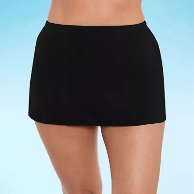 Trimshaper Womens Swim Skirt In Black