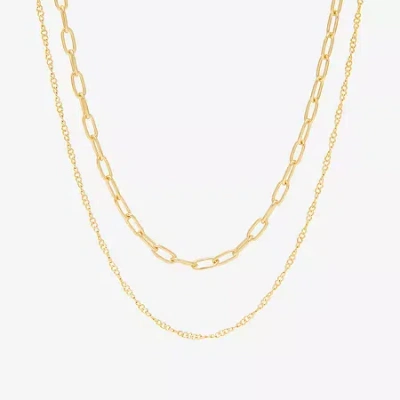 Fine Jewelry Womens 2-pc. Necklace Set In Yellow