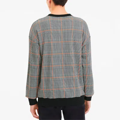 Puma Rechack Pack Crew Sweatshirt 'grey Black White Orange' In Multi
