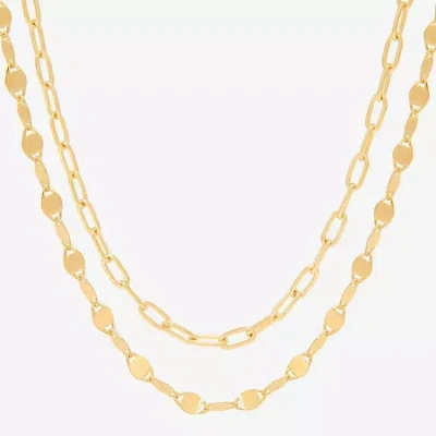 Fine Jewelry Womens 2-pc. Necklace Set In Yellow