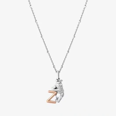 Wonder Fine Jewelry Disney Jewels Collection Initial "a" Womens Diamond Accent Natural White Diamond 14k Rose Gold Over 