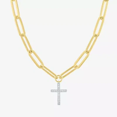 Fine Jewelry Cross (g-h In Yellow