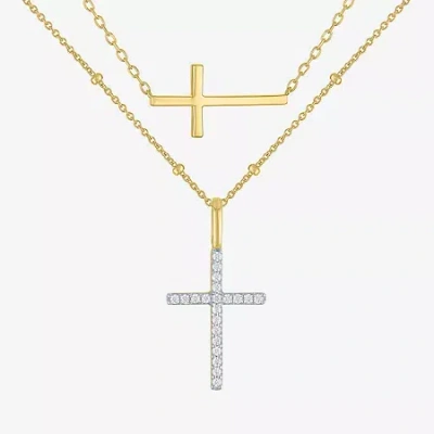 Fine Jewelry Cross (g-h In Yellow