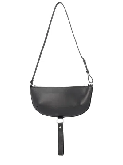 Courrèges Courreges Women Holy Eclipse Leather Shoulder Bag In Black