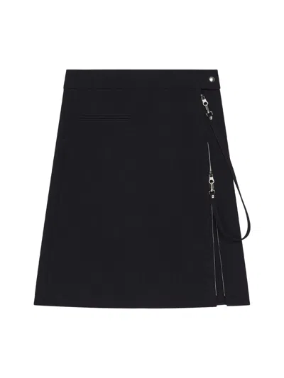 Courrèges Courreges Women Midi Skirt With Zipper In Blue