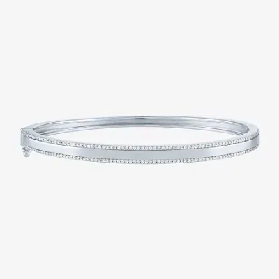 Fine Jewelry Diamond Addiction 1/2 Ct. T.w. Genuine White Diamond Bangle Bracelet In Silver