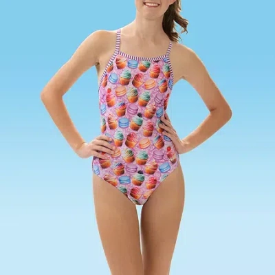 Dolfin Uglies Women's Print V-2 Back 1-piece Womens One Piece Swimsuit In Purple