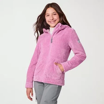 Free Country Little & Big Kid Girls Faux Fur Lightweight Jacket In Brown