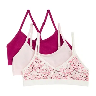 Maidenform Little & Big Kid Girls Seamless Light Support Bralette Rj4378-aad In Pink