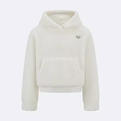 Roxy Big Kid Girls Long Sleeve Hoodie In White