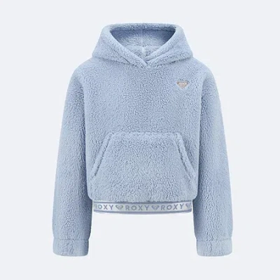 Roxy Big Kid Girls Long Sleeve Hoodie In Blue