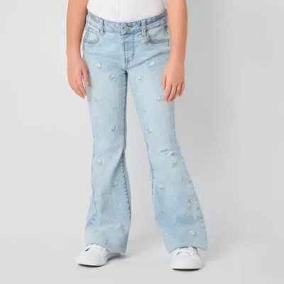 Vanilla Star Big Kid Girls Flare Leg Jean In Blue