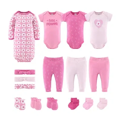 The Peanutshell Pretty Pink Baby Girls 16-pc. Baby Clothing Set In Pink