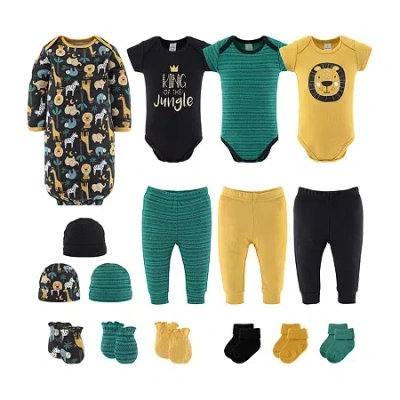The Peanutshell King Of The Jungle Baby Unisex 16-pc. Baby Clothing Set In Multi