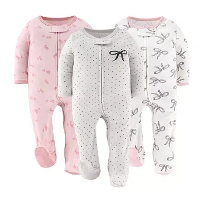 The Peanutshell Balletcore Baby Girls 3-pc. Sleep And Play In Multi