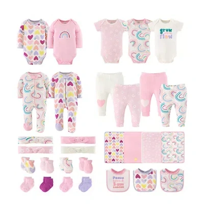 The Peanutshell 0-3m Pretty Sweet Baby Girls 30-pc. Baby Clothing Set In Pink