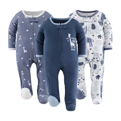 The Peanutshell Blue Safari Baby Boys 3-pc. Sleep And Play In Multi