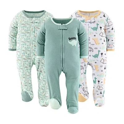 The Peanutshell Green Dino Baby Boys 3-pc. Sleep And Play In Multi