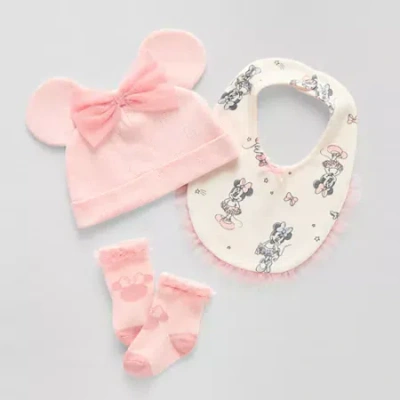 Disney Minnie Mouse Disney Baby Girls 3-pc. Minnie Mouse Baby Gift Set In Pink