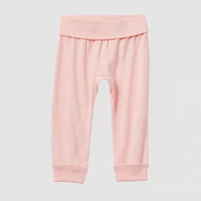 Okie Dokie Grow With Me Baby Unisex Tapered Regular Fit Jogger Pant In Pink