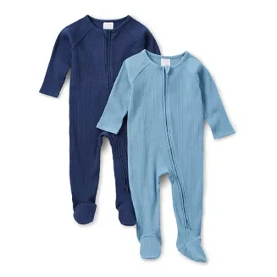 Okie Dokie Baby Boys 2-pc. Sleep And Play In Blue