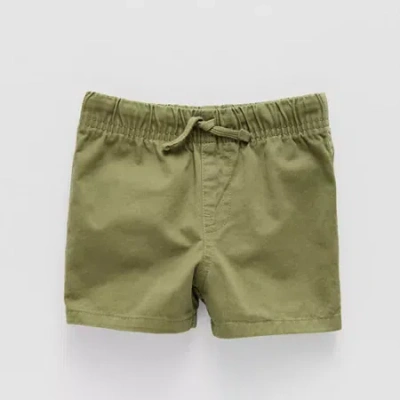 Okie Dokie Baby Boys Pull-on Short In Green