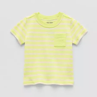 Okie Dokie Baby Boys Crew Neck Short Sleeve T-shirt In Green