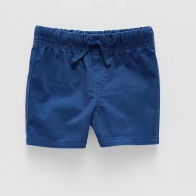 Okie Dokie Baby Boys Pull-on Short In Blue