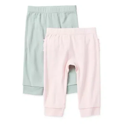 Okie Dokie Baby Girls Tapered Regular Fit Jogger Pant In Pink