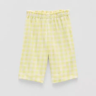 Okie Dokie Baby Girls Wide Leg Regular Fit Pull-on Pant In Yellow