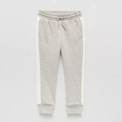 Okie Dokie Toddler & Little Boys Tapered Regular Fit French Terry Jogger Pant In Gray